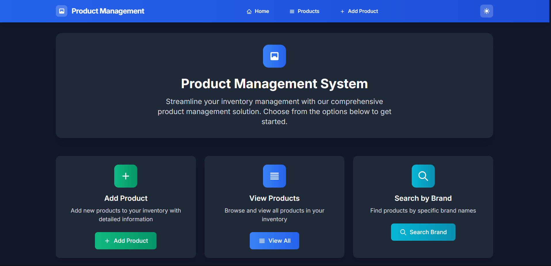 Product Catalogue Management System